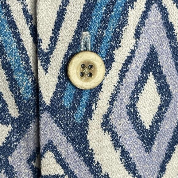 TOMMY BAHAMA Silk Blend Short Sleeve Geometric Aztec Tribal Beach Print Mens XL - Picture 4 of 9